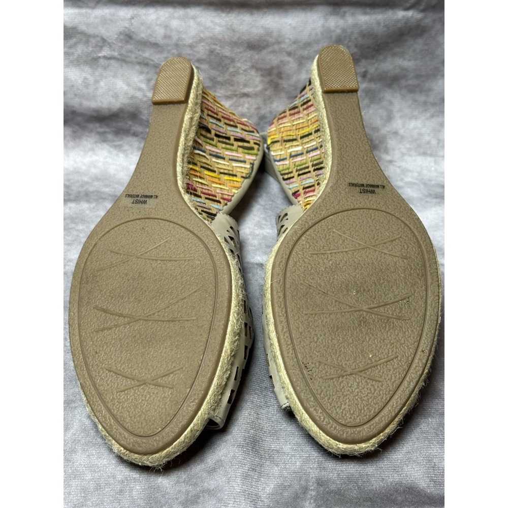 Womens Slingback Wedge color weaved "Whist" taupe cut out heels  size‎ 8.5 NWD - Picture 9 of 15